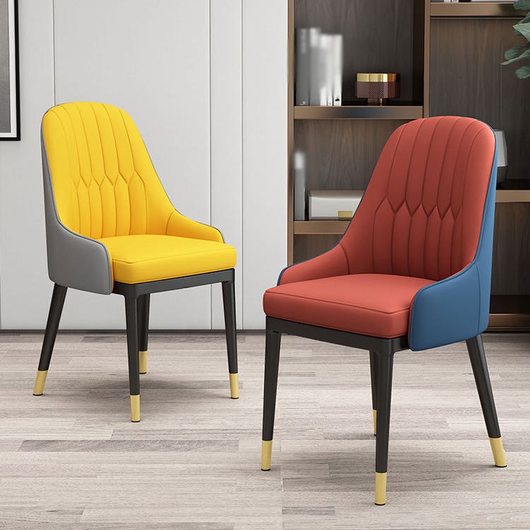 European Glam Style Metal Chair Kitchen Dining Room Solid Back Arm Chair Set Clearhalo ' kitchen&dining_furn' 'Dining Chairs' 'Dining Tables & Seating' 'dining_chair' 'furn' 'furn_dining_chair' 'Furniture' 'furniture_dining_chair' 'Kitchen & Dining Furniture' 'kitchen' 1200x1200_59a339ba-f938-4d0e-ba42-e2ba8681a13e