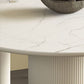 Contemporary Dining Sintered Stone Table Wood Base for Home Use