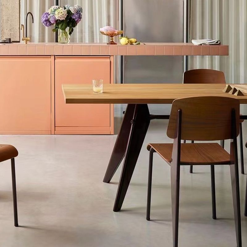 Moderno set da pranzo 1/2/3 PC con tavolo in legno di quercia e sedie in legno