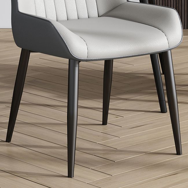 Industrial Style Parsons Chair Kitchen Armless Dining Chairs with Metal Legs Clearhalo ' kitchen&dining_furn' 'Dining Chairs' 'Dining Tables & Seating' 'dining_chair' 'furn' 'furn_dining_chair' 'Furniture' 'furniture_dining_chair' 'Kitchen & Dining Furniture' 'kitchen' 1200x1200_59ac1514-6f58-4dc8-9f82-498a4bafbc64