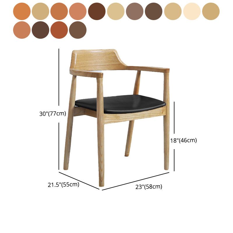 Traditional Style Open Back Chairs Dining Wooden Arm Chairs for Kitchen Clearhalo 'Dining Chairs' 'Dining Tables & Seating' 'dining_chair' 'Furniture' 'furniture_dining_chair' 'Kitchen & Dining Furniture' 1200x1200_59ad3d2e-8513-4c6a-a88e-5d2fc1244d46