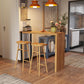 Indoor Contemporary Bar Dining Table Rectangle Shape Pine Wood Bar Table Clearhalo 'Bar Furniture' 'Bar Tables' 'bar_tables' 'furn' 'furn_bar_tables' 'Furniture' 'Kitchen & Dining Furniture' 1200x1200_59af6f6f-8181-4472-993c-c299d812a52c