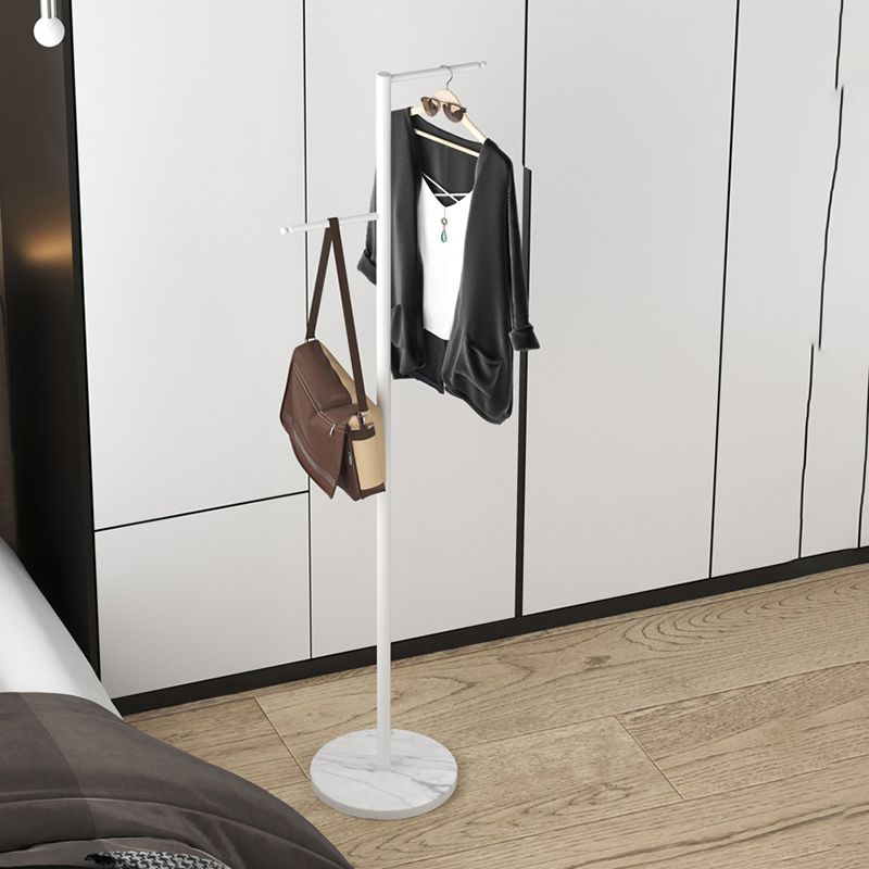 Creative Metal Clothes Hanger Round Marble Bottom Coat Rack for Bedroom Clearhalo 'Entry & Mudroom Furniture' 'furn' 'furn_hall_tree_coat_racks' 'Furniture' 'Hall Trees & Coat Racks' 'hall_tree_coat_racks' 1200x1200_59b1b46b-d2f8-4182-b65e-6001c4627c9a