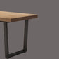 Industrial Solid Wood Dining Table Set 1/2/5 Pieces Rectangle Dining Set