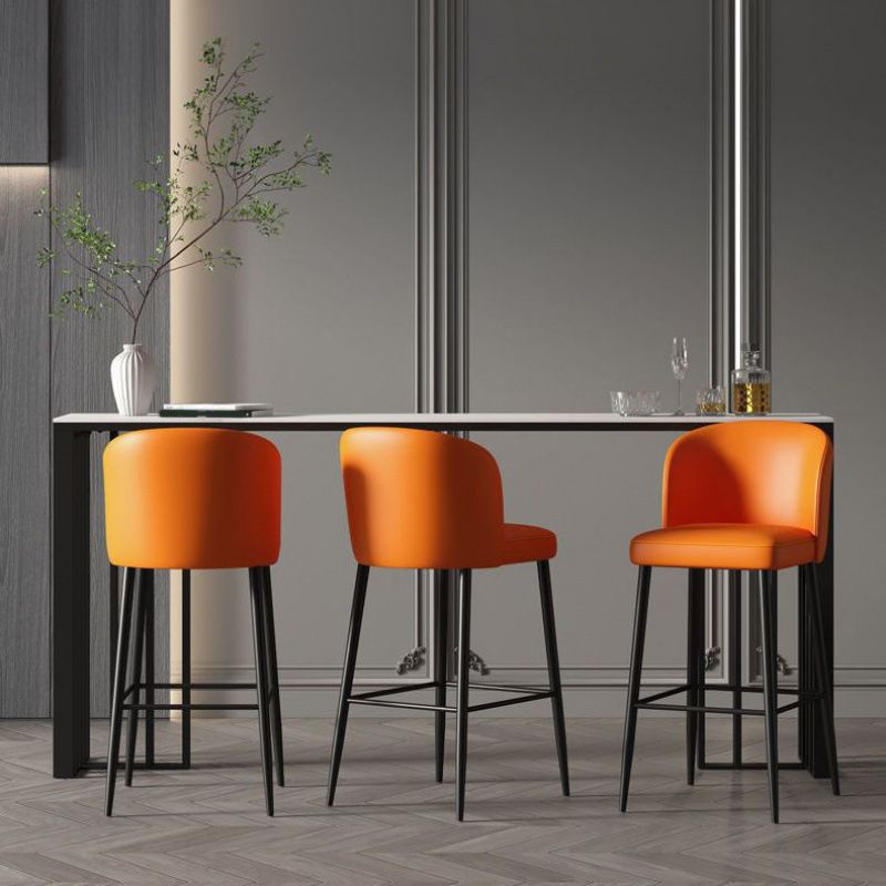 Industrial Style Bar Table Stone Top Bistro Table with Black Base Clearhalo 'Bar Furniture' 'Bar Tables' 'bar_tables' 'furn' 'furn_bar_tables' 'Furniture' 'Kitchen & Dining Furniture' 1200x1200_59b563c7-9fd3-46f2-9323-3c55ecea3160