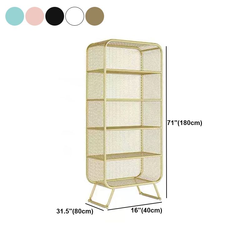 Iron Modern Standard Bookshelf Closed Back Vertical Bookcase for Home Clearhalo 'Bookcases' 'furn' 'furn_bookcases' 'Furniture' 'furniture_bookcases' 'Office Furniture' 1200x1200_59b6e51d-65fc-4ae6-9f5b-5bdc89b95064