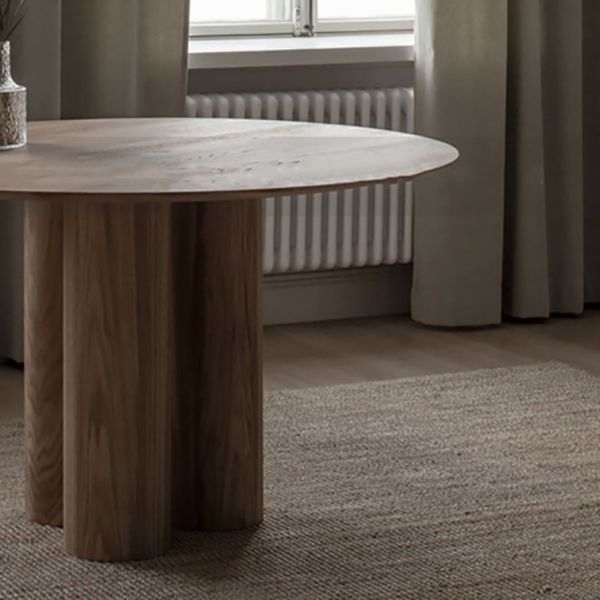 Round Simplicity Style Dining Table Fixed Table with Solid Wood Clearhalo 'Dining Tables & Seating' 'Dining Tables' 'dining_table' 'furn' 'furn_dining_table' 'Furniture' 'furniture_dining_table' 'Kitchen & Dining Furniture' 'kitchen' 'kitchen_dining_table' 1200x1200_59b82bf2-804f-4978-9762-d27d8ec41ad1