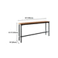 Pine Wood Bar Table Industrial Bar Table with Black Trestle Base Clearhalo 'Bar Furniture' 'Bar Tables' 'bar_tables' 'furn' 'furn_bar_tables' 'Furniture' 'furniture_bar_tables' 'Kitchen & Dining Furniture' 1200x1200_59b95c2f-5d45-445e-9683-51a17bbda973