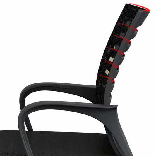 Président de la conférence sur le métal moderne sans roues chaise de conférence noire