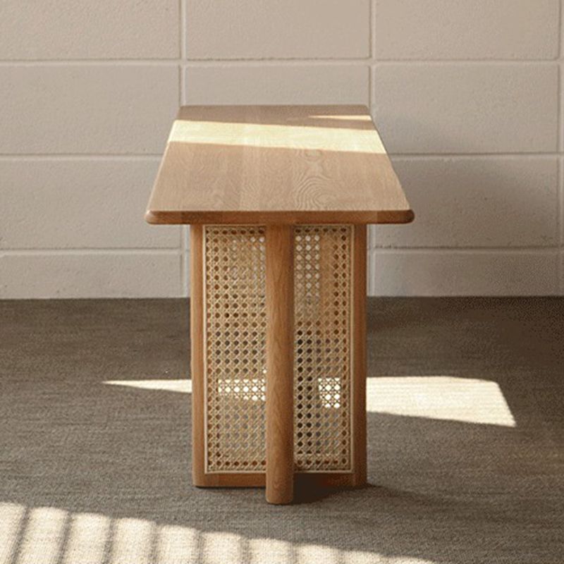 Solid Wood Rustic Dining Bench, 29.5"H Bench with Trestle Base Clearhalo 'Benches' 'Chairs & Seating' 'furn' 'furn_benches' 'Furniture' 'Living Room Furniture' 1200x1200_59bbf93c-4fab-4296-9ace-54aaf1802661