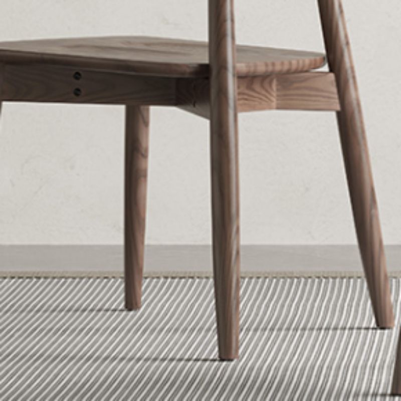 Silla lateral de estilo moderno de madera silla de comedor de espalda abierta para cocina