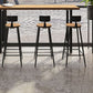 Ensemble de Table de Bar moderne, 1/3/4/5/6 pièces, ensemble de bistro rectangulaire en bois massif pour l'intérieur