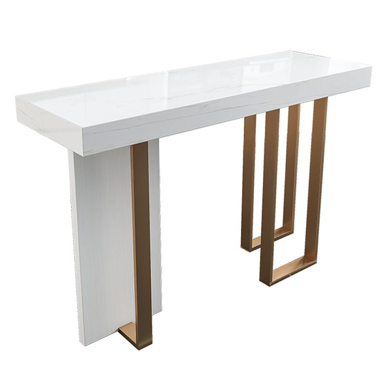 Modern Rectangle Bar Table Set 1/5 Pcs White Faux Marble Bar Table Set Clearhalo 'Bar Furniture' 'furn' 'furn_home_bar_bar_sets' 'Furniture' 'Home Bars & Bar Sets' 'home_bar_bar_sets' 'Kitchen & Dining Furniture' 1200x1200_59bdc5b7-2f03-4863-8218-9dbf9e4e8489