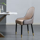 Scandinavian Upholstered Side Chairs Solid Back Chair for Kitchen