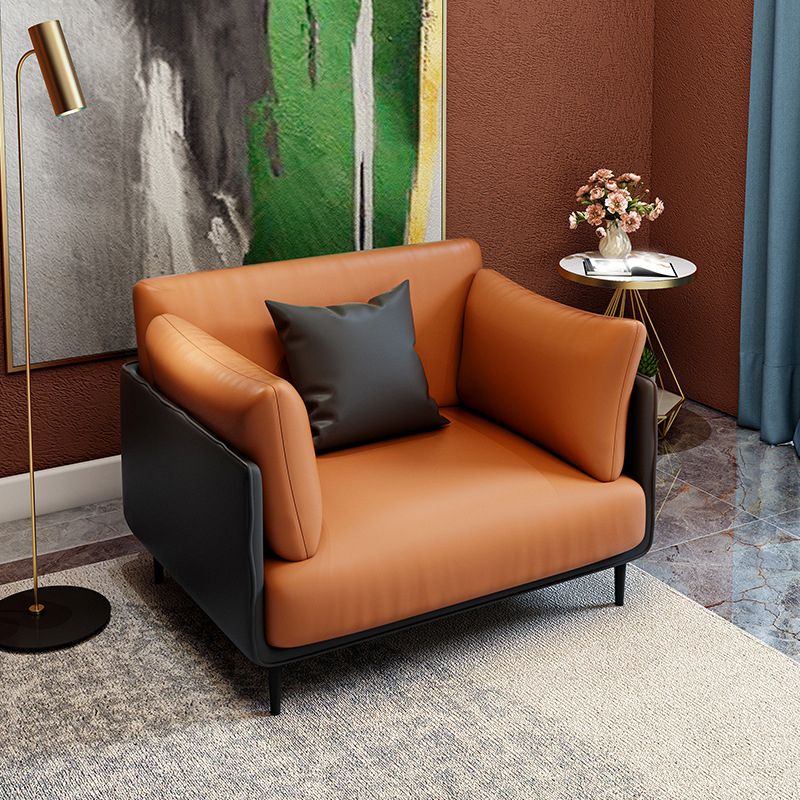 Chaise en cuir fausse 39,3 "L x33.4" W x33.4 "H CHAISE INCLUSE