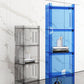 Closed Back Bookshelf Nordic Rectangle Acrylic Storage Bookcase