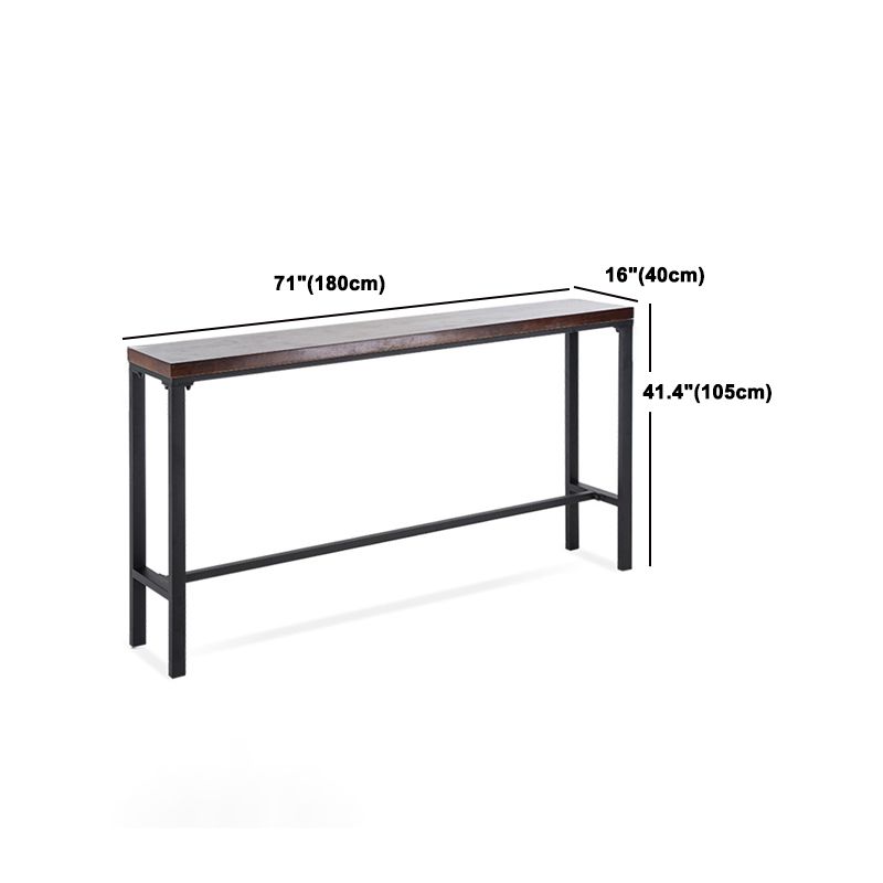 Industrial Rectangle Bar Table Set 1/5 Pieces Solid Wood Counter Table for Indoor Clearhalo 'Bar Furniture' 'furn' 'furn_home_bar_bar_sets' 'Furniture' 'Home Bars & Bar Sets' 'home_bar_bar_sets' 'Kitchen & Dining Furniture' 1200x1200_59c09bbc-7f73-497a-abf2-93026dc20acb