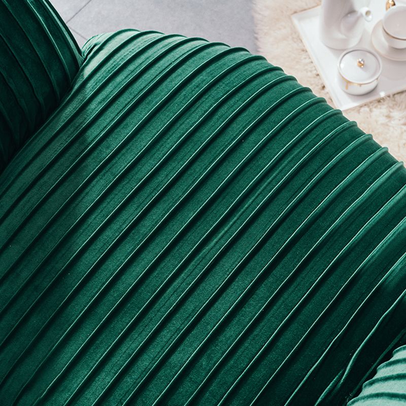 Contemporary Stain Resistant Standard Sofa Loose Back Sloped Arm Sofa