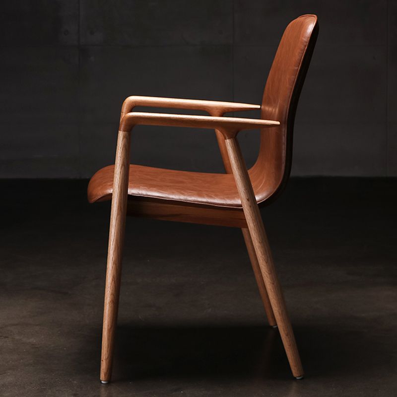 Traditional Style Dining Chair Kitchen Arm Single Chair with Wooden Legs Clearhalo ' kitchen&dining_furn' 'Dining Chairs' 'Dining Tables & Seating' 'dining_chair' 'furn' 'furn_dining_chair' 'Furniture' 'furniture_dining_chair' 'Kitchen & Dining Furniture' 'kitchen' 1200x1200_59c0d01b-5324-4b07-ac3e-d5a95a57e3ab