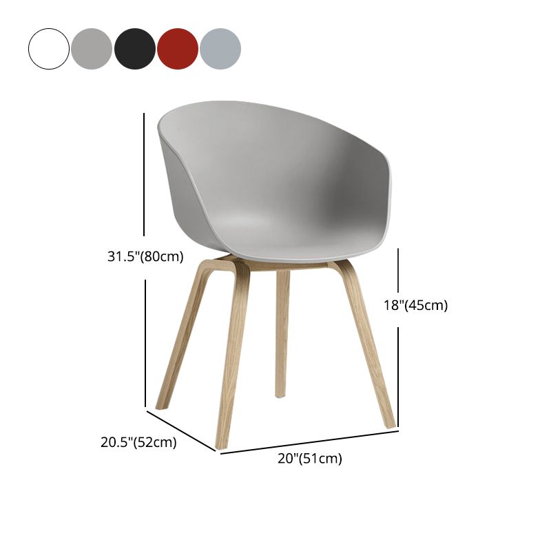 Modern Style Chairs Dining Arm Chairs with Wooden Legs for Kitchen Clearhalo ' kitchen&dining_furn' 'Dining Chairs' 'Dining Tables & Seating' 'dining_chair' 'Furniture' 'furniture_dining_chair' 'Kitchen & Dining Furniture' 'kitchen' 1200x1200_59c11fcc-baee-49e7-ad3c-85d04813a9eb