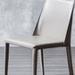 Armless Kitchen Dining Chairs Faux Leather Chairs with Metal Base