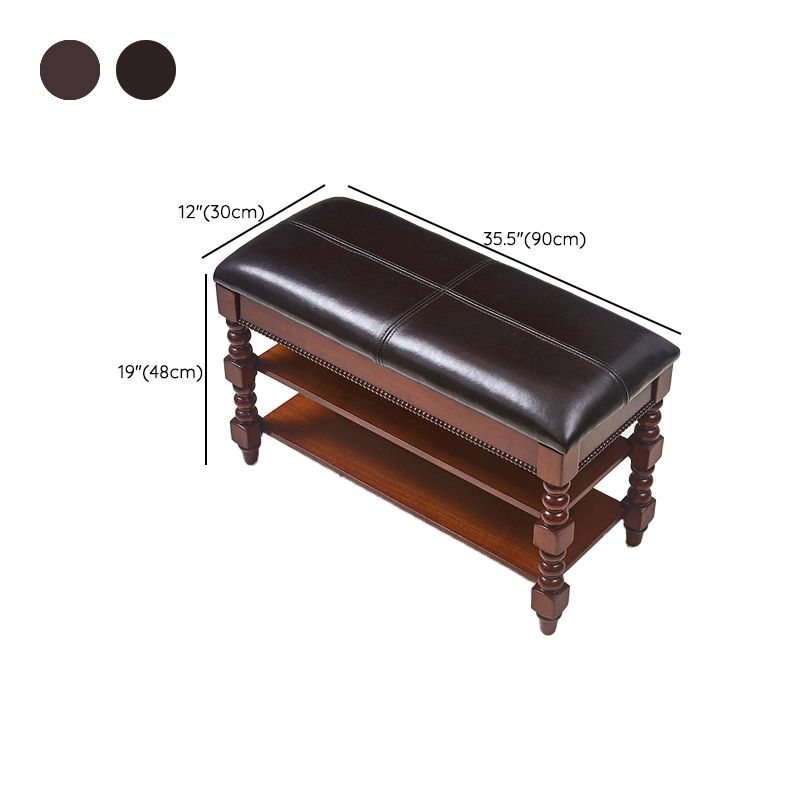 18.9" Wide Traditional Bench Cushioned Entryway and Bedroom Bench Clearhalo 'Benches' 'Chairs & Seating' 'furn' 'furn_benches' 'Furniture' 'Living Room Furniture' 1200x1200_59c1b6ac-b8b3-4932-b97d-3331c37afc18