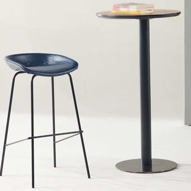 Industrial Style Bar Chair Bucket Seat Iron Legs for Restaurant Bar Clearhalo 'Bar Furniture' 'Bar Stools' 'bar_stools' 'furn' 'furn_bar_stools' 'furniture_bar_stools' 'Kitchen & Dining Furniture' 'kitchen&dining_furn' 'kitchen' 'kitchen_furn' Furniture' 1200x1200_59c20d2c-13b7-4849-8949-2b5f3095bed0