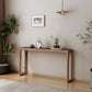 Tavolo da console rettangolare moderna Tabella di divano console in legno in naturale/marrone