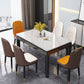 Contemporary Style Sintered Stone Dining Table 4 Legs Wood Base Rectangle Table for Home Clearhalo ' dining_table' 'Dining Tables & Seating' 'Dining Tables' 'furn' 'furn_dining_table' 'Furniture' 'furniture_dining_table' 'Kitchen & Dining Furniture' 'kitchen&dining_furn' 'kitchen' 'kitchen_dining_table' 1200x1200_59c3885a-50f4-495c-9d52-1f848bf6d85c