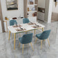 Glam Style 1/4/5 Pieces Dining Set White-gold Table Kitchen Set for Dining Room Clearhalo 'Dining Room Sets' 'Dining Tables & Seating' 'dining_room_set' 'furn' 'furn_dining_room_set' 'Furniture' 'furniture_dining_room_set' 'Kitchen & Dining Furniture' 'kitchen&dining_furn' 'kitchen' 1200x1200_59c49fa0-6c7c-497d-b844-9d769034e2d7