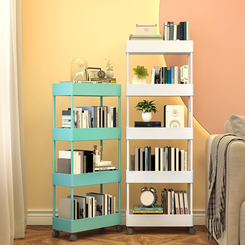 Contemporary Style Bookshelf Home Office Bookcase with Casters Clearhalo 'Bookcases' 'furn' 'furn_bookcases' 'Furniture' 'furniture_bookcases' 'kitchen' 'kitchen_bookcases' 'Living Room Furniture' 'Office Furniture' 1200x1200_59c4f766-fc9f-4ec9-82cf-d81921e8e017