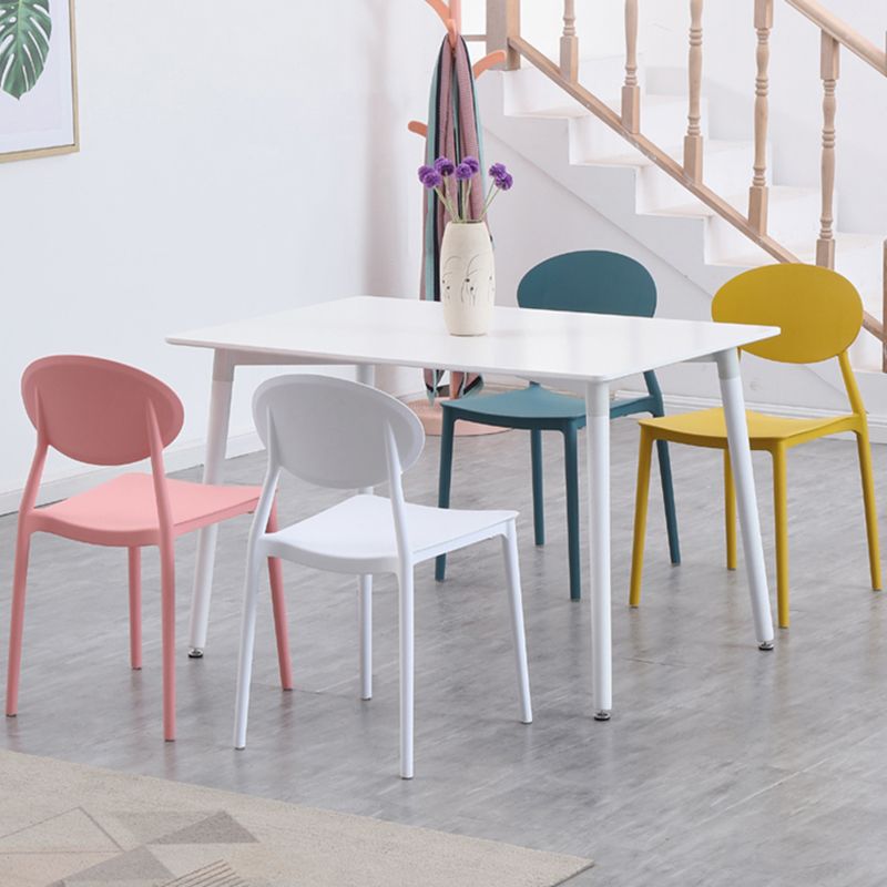 Industrial Style Dining Table 4 Legs Dining Table with Solid Wood Base for Home Use Clearhalo ' dining_table' 'Dining Tables & Seating' 'Dining Tables' 'furn' 'furn_dining_table' 'Furniture' 'furniture_dining_table' 'Kitchen & Dining Furniture' 'kitchen&dining_furn' 'kitchen' 'kitchen_dining_table' 1200x1200_59c55722-9dcd-421b-9218-8dc27b33b209