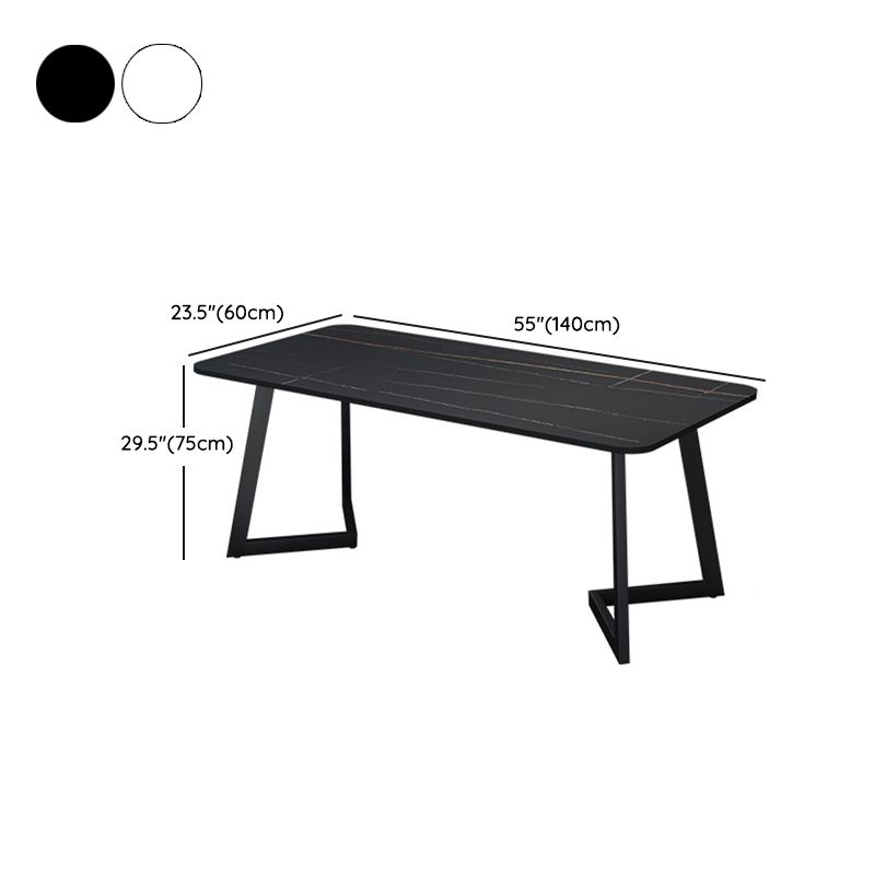 Juego de comedor glamoroso con sillas de cuero sinté 1/4/5/7 piezas de mesa de comedor