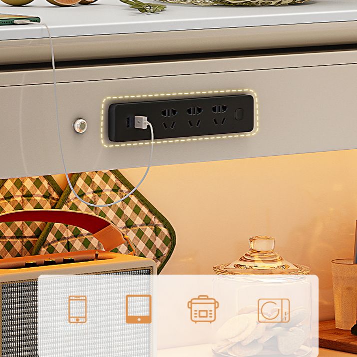 Set da pranzo multiuso moderno con piano in pietra sinterizzata da 1/2/3 pezzi per la casa