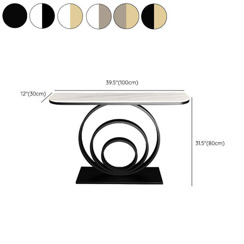 Mesa de consola de glamour de 31.5 pulgadas de acento de altura con 1 estante
