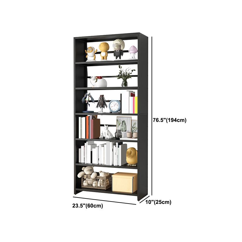 Scaffali di libri aperti da 10 "a livello standard e acciaio con ripiani rettangolari