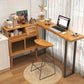 Rectangle Bar Dining Table Contemporary Wood Bar Table with Black Sled Base Clearhalo 'Bar Furniture' 'Bar Tables' 'bar_tables' 'furn' 'furn_bar_tables' 'Furniture' 'Kitchen & Dining Furniture' 1200x1200_59c9e20c-375f-4018-9a4c-92bcd27847df