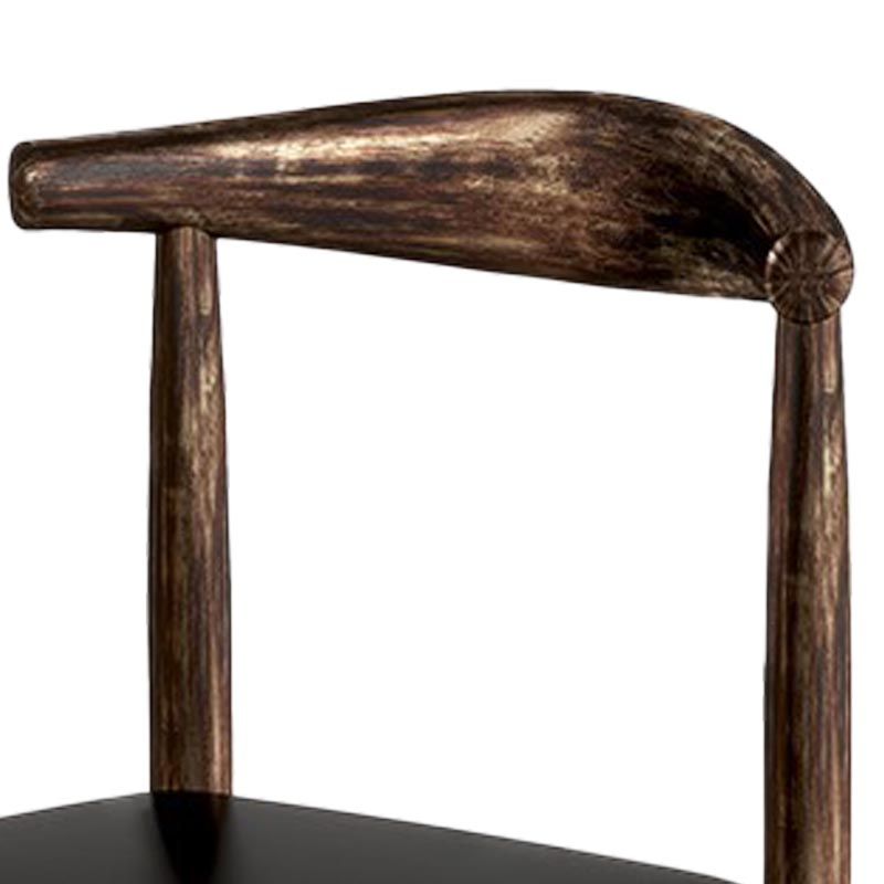 Silla de comedor de lino contemporánea muebles laterales de comedor abiertos en acabado mate para interiores