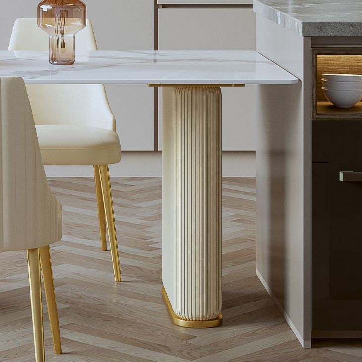 Minimalist Standard Height Dining Set with Microfiber Leather Dining Table and Chairs Clearhalo 'Dining Room Sets' 'Dining Tables & Seating' 'dining_room_set' 'furn' 'furn_dining_room_set' 'Furniture' 'furniture_dining_room_set' 'Kitchen & Dining Furniture' 'kitchen&dining_furn' 'kitchen' 1200x1200_59cedf1c-466a-4d64-a67e-45fc1d61c91c