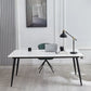 Scrivania contemporanea da scrivania rettangolare con gambe metalliche