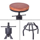 Industrial Metal Counter Height Stools Adjustable Bar Stool for Indoor Clearhalo 'Bar Furniture' 'Bar Stools' 'bar_stools' 'furn' 'furn_bar_stools' 'Furniture' 'Kitchen & Dining Furniture' 1200x1200_59d045fa-e34a-4ef4-9982-48217b66a550