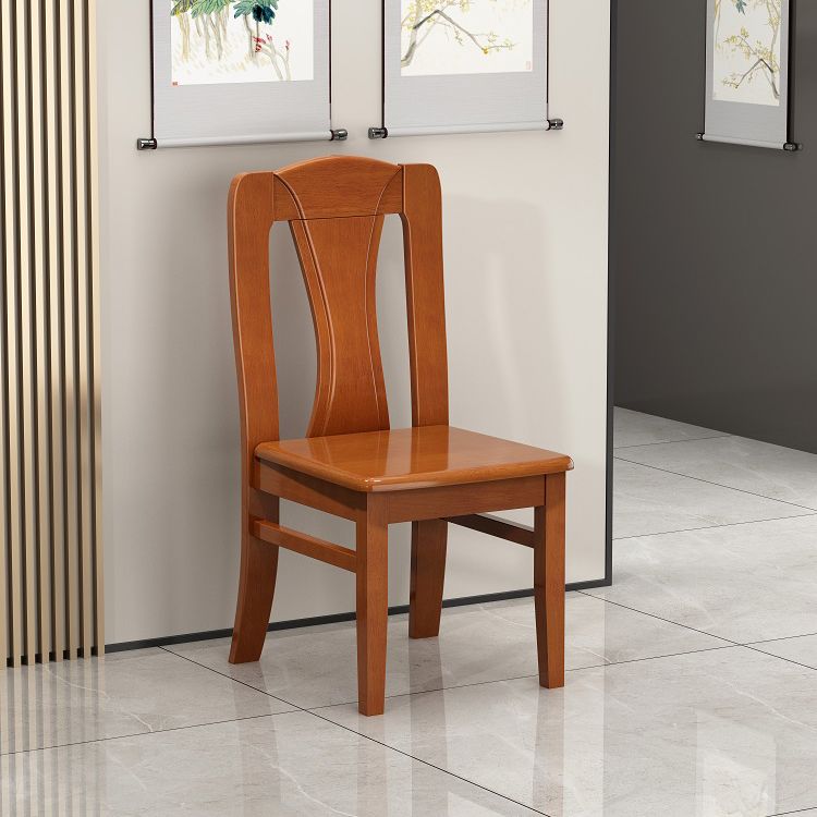 Contemporary Dining Room Rubberwood Slat Back Armless Dining Chair Clearhalo 'Dining Chairs' 'Dining Tables & Seating' 'dining_chair' 'furn' 'furn_dining_chair' 'Furniture' 'Kitchen & Dining Furniture' 1200x1200_59d39380-960f-4221-8e55-5f2fa4ef3c69