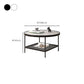Glass Round Coffee Table 4 Legs Base Type Nesting Cocktail Table Clearhalo 'Coffee & Accent Tables' 'Coffee Tables' 'coffee_tables' 'furn' 'furn_coffee_tables' 'Furniture' 'Living Room Furniture' 1200x1200_59d3f74c-3339-4856-804c-5b00bb83a689