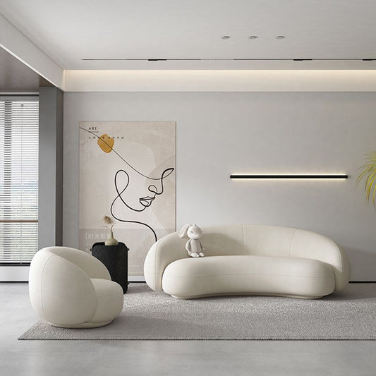 Zeitgenössischer 23,62 "H Velvet Slope Armsof Sofa für Wohnzimmer