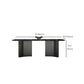Modern Stone Rectangle Dining Table Stainless Steel Base for Dining Room Clearhalo 'Dining Tables & Seating' 'Dining Tables' 'dining_table' 'furn' 'furn_dining_table' 'Furniture' 'Kitchen & Dining Furniture' 1200x1200_59d6539b-8e42-4e69-a0b7-c1f6fb204bb7