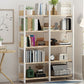 Open Steel Wood Bookcase Modern Home Simple Office Rectangular Bookshelf