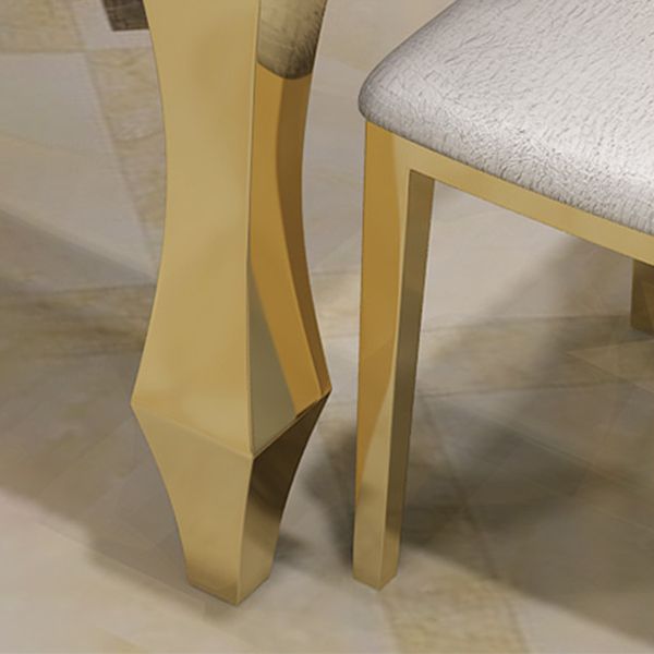 Metal Traditional Luxury Rectangle Indoor Table Marble Table with 4 Legs Clearhalo ' dining_table' 'Dining Tables & Seating' 'Dining Tables' 'furn' 'furn_dining_table' 'Furniture' 'furniture_dining_table' 'Kitchen & Dining Furniture' 'kitchen&dining_furn' 'kitchen' 'kitchen_dining_table' 1200x1200_59d6eb1c-dfd1-4ba2-8447-0470d8e49115