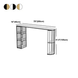 Tavolo da sala da pranzo in pietra glam tavolo con doppio piedistallo per cucina del soggiorno