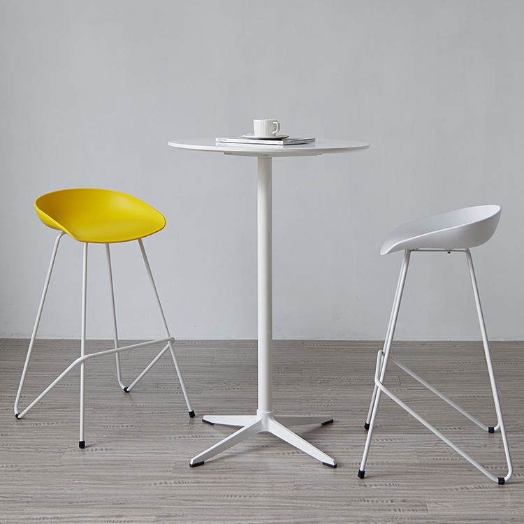 Modern Wood Counter Table with Round Table Top 4-Prong Table - 42" H Clearhalo 'Bar Furniture' 'Bar Tables' 'bar_tables' 'Furniture' 'furniture_bar_tables' 'Kitchen & Dining Furniture' 1200x1200_59d9e272-51f0-4eab-8b30-9b10b57a19de