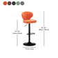 Modern Backrest Liftable Stool Steel Cashier Bar Stool with Leather Cushion Clearhalo 'Bar Furniture' 'Bar Stools' 'bar_stools' 'furn' 'furn_bar_stools' 'furniture_bar_stools' 'Kitchen & Dining Furniture' 'kitchen&dining_furn' 'kitchen' 'kitchen_furn' Furniture' 1200x1200_59db9d50-ac8b-480b-a0a4-851a507c42e4